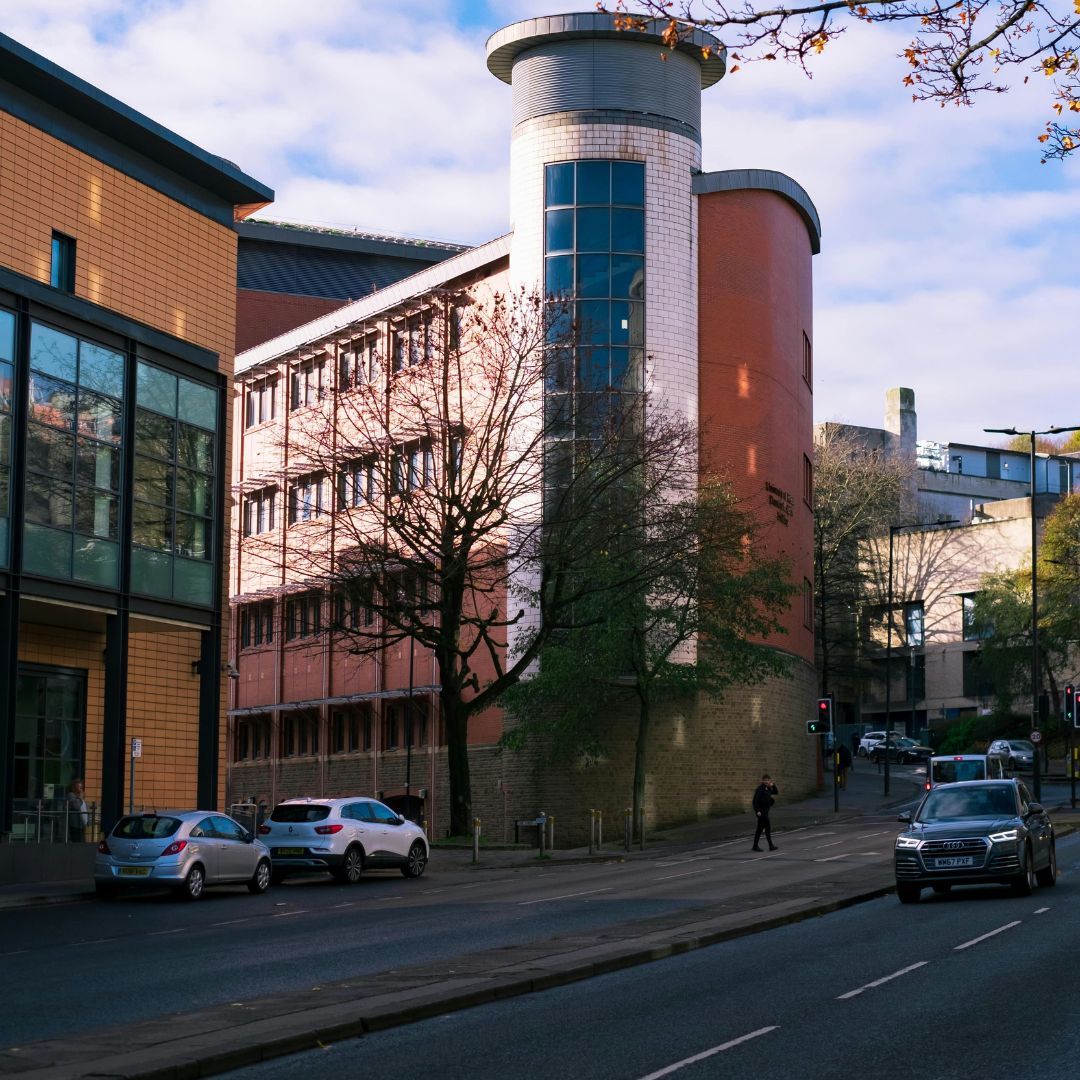Urban construction logistics in central Bristol with managed deliveries and clear access routes